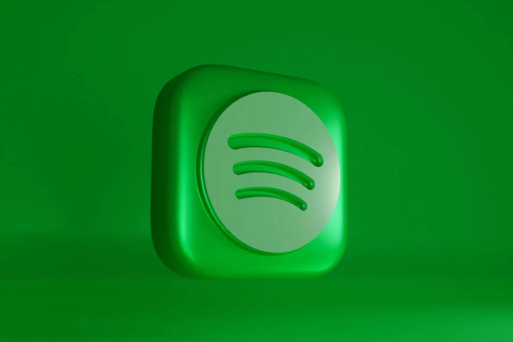 Spotify clips feature for artists - green and white branded visual